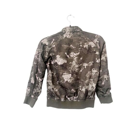 Members Only Green Satin Bomber Jacket Girl’s Size 8 - Picture 2 of 6